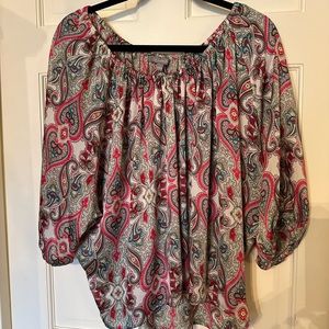 NY Collection blouse, 3/4 sleeve, size large